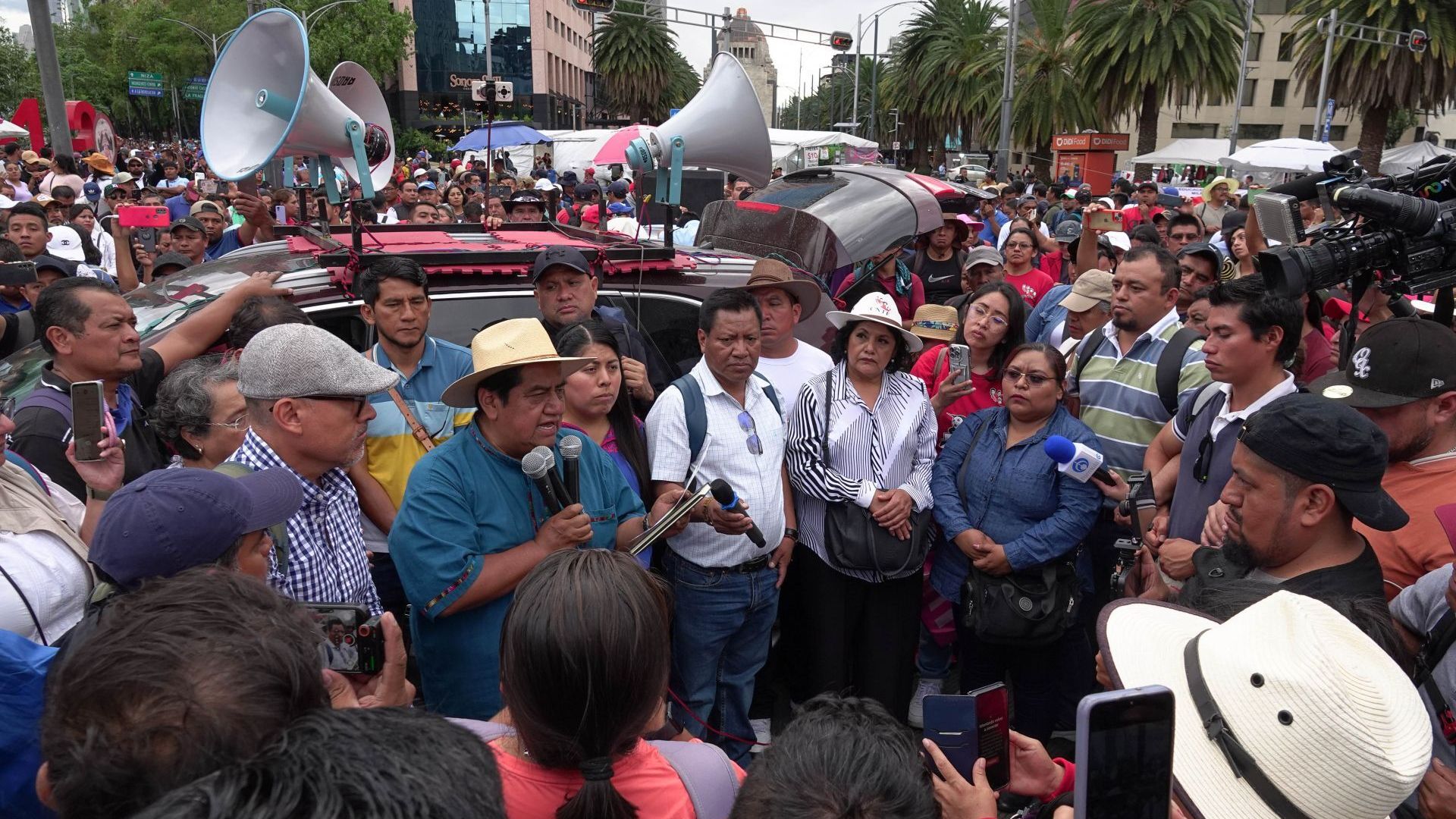 Maestros de la CNTE en paros en CDMX
